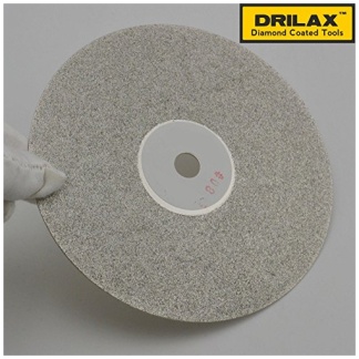 Drilax Diamond Coated Disc 6 inch Diameter GRIT 80 with Arbor Size 1/2 inch Diamond File Sets Diamond Hole Saws, Diamond Drill Bits, and Tools