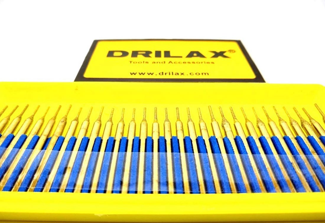 Drilax 1mm Titanium Diamond Drill Bit Set