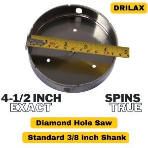 exact 4.5 inch diamond hole saw