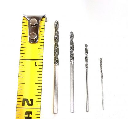 Drilax Diamond Twist Drill Bits 20pcs. 1mm 1.5mm 2mm 2.5mm 1mm to 3mm Diamond Drill Bits for Crafts Diamond Hole Saws, Diamond Drill Bits, and Tools