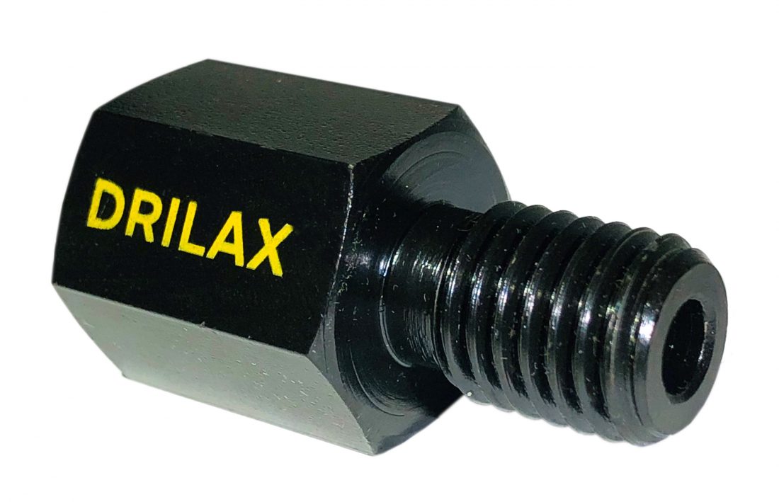 Drilax Angle Attachments Drill Adapter 5/8 Inch 11 Female To M14 Male 12,000 RPM Rated Wire Wheel Adaptor Compatible With Makita • Diamond Saws, Diamond Drill Bits, And Tools