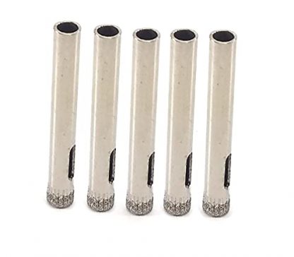 Drilax Diamond Drill Bit 1/4 Inch Ceramic Porcelain Tile Glass Bottle Granite Hole Saw 0.25 inch Five Pack Diamond Hole Saw Sets Diamond Hole Saws, Diamond Drill Bits, and Tools