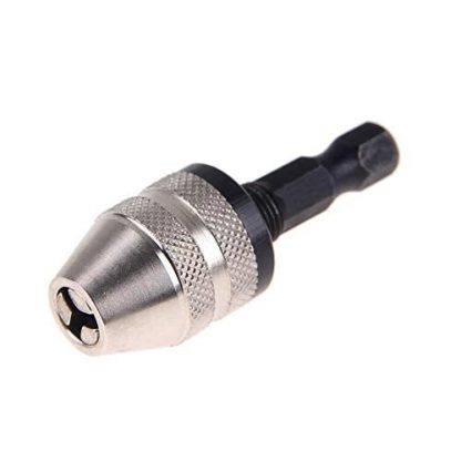 DRILAX 1/4 Inch Hex Shank 0.3mm to 1/4 inch Keyless Drill Chuck Quick Change Adapter Converter Adapters - Attachments Diamond Hole Saws, Diamond Drill Bits, and Tools