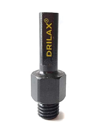Drilax Core Drill Bit Arbor Adapter for Threaded Diamond Hole Saw Heavy Duty 1/2″ Shank to 5/8 inch – 11 Male Drill Sanding Attachment Arbor Shaft Adapter Adapters - Attachments Diamond Hole Saws, Diamond Drill Bits, and Tools