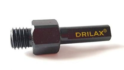 Drilax Core Drill Bit Arbor Adapter for Threaded Diamond Hole Saw Heavy Duty 1/2″ Shank to 5/8 inch – 11 Male Drill Sanding Attachment Arbor Shaft Adapter Adapters - Attachments Diamond Hole Saws, Diamond Drill Bits, and Tools