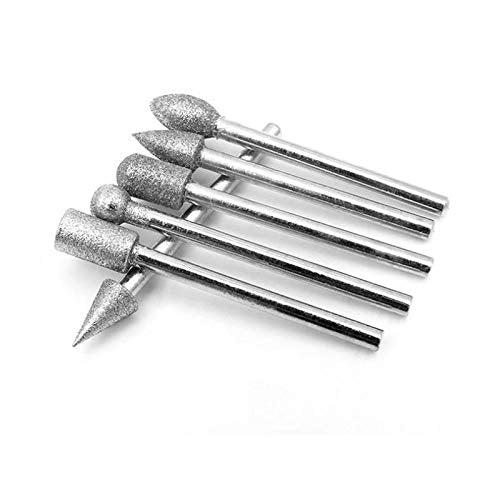 Diamond Grinding Burr Drill Bits Sets For Dremel Rotary Jewelry Making Tools 1/8 Inch Shank 20 Pieces Set • Diamond Hole Saws, Diamond Bits, And Tools
