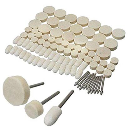 Polishing Buffing Wheels Kit Gemstone Wool Felt Rotary Tool Buffing Wheels Accessories Pads Set Ring Buffing Kit Polishing Set Compatible with Dremel Tool Accessories Kit Adapters - Attachments Diamond Hole Saws, Diamond Drill Bits, and Tools