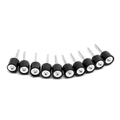Drilax 10 Pcs 1/2″ Rubber Mandrels 1/8″ Shank For Sanding Drum Holder Sleeve Dremel Rotary Tool Adapters - Attachments Diamond Hole Saws, Diamond Drill Bits, and Tools