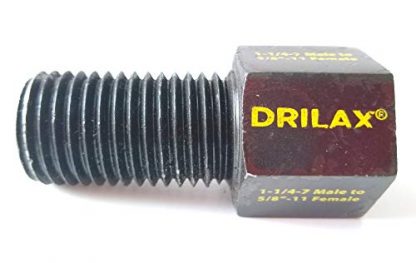 Drilax Core Drill Hole Saw Adapter 1-1/4 inch – 7 Thread Male to 5/8 inch 11 Female Adaptor Compatible with Makita, Milwaukee Tools Using 1 1/4-7 Core Bits Water Cooling Hole Adapters - Attachments Diamond Hole Saws, Diamond Drill Bits, and Tools