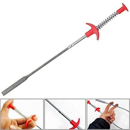 Flexible Claw Grabber Tool Pick Up Snakes 24 inch Reacher Grabber 4 Mechanical Fingers Bendable Pinchers Hose Pickup Reaching Litter Pick, Snake for Shower Drain, Toilet, Garbage Disposal Cleaner Tools and Accessories Diamond Hole Saws, Diamond Drill Bits, and Tools