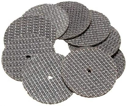 Fiberglass Reinforced Cut-off Wheels 50 Pieces 1 1/4 inch Diameter Abrasive Cutting Tool Disc with 4 Mandrels Included Rotary Discs Compatible With Dremel 426 426b Cutting Wheels for Rotary Tools (Dremel) Diamond Hole Saws, Diamond Drill Bits, and Tools